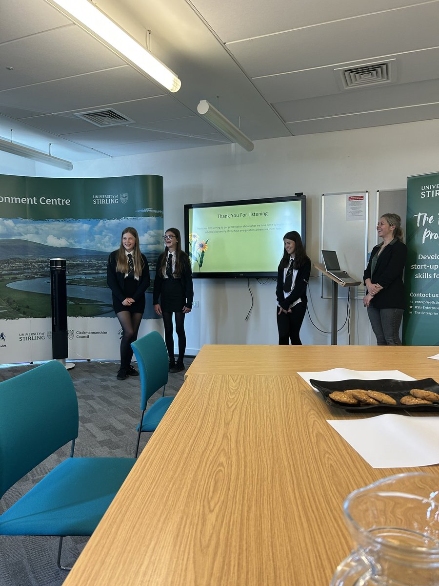 Our S3 Young Pathfinders are here at <a href="/FVCollege/">Forth Valley College</a> delivering their presentation on their project to increase biodiversity on our beautiful <a href="/Lornshill/">Lornshill Academy</a> campus. They have done an excellent job!