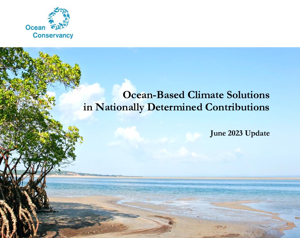 TODAY: @OurOcean's NDC Tracker is updated just in time for the #OceanClimateDialogue at #SBSTA58 alongside widespread calls for integrating ocean-climate action into National Climate Plans. 93 coastal NDCs with at least one #oceanclimateaction oceanconservancy.org/wp-content/upl…