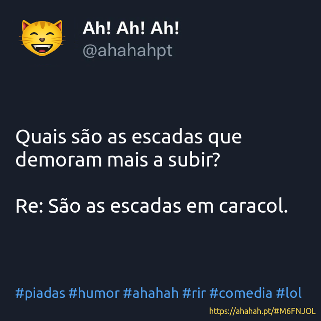 ahahahpt's tweet photo. #piadas #humor #ahahah #rir #comedia #lol 

https://t.co/4LTW9znDEA https://t.co/DPd6KuBK0y