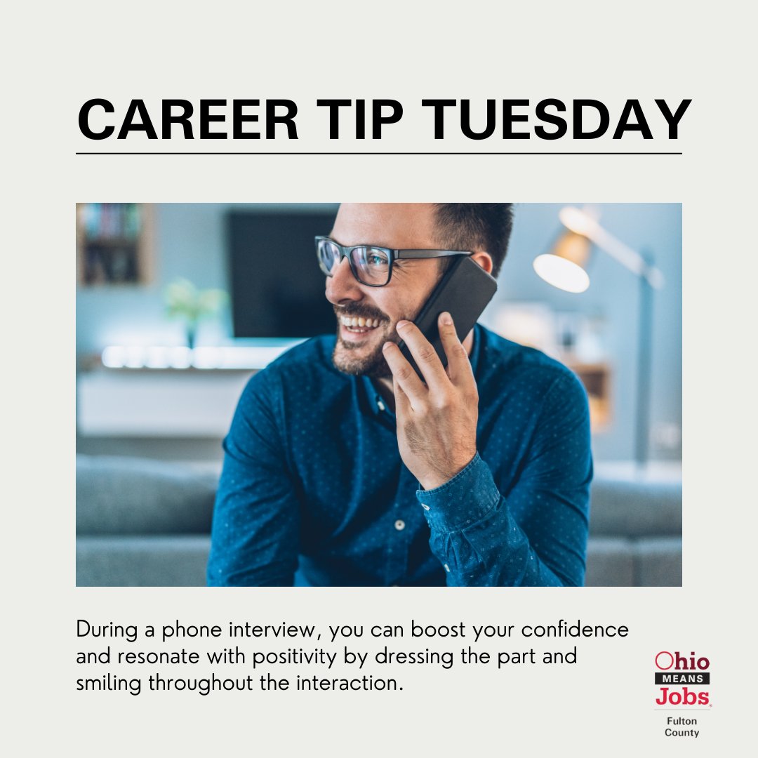 📞 Be sure to use these tips on your next phone interview! #tiptuesday #careertips #fultoncounty