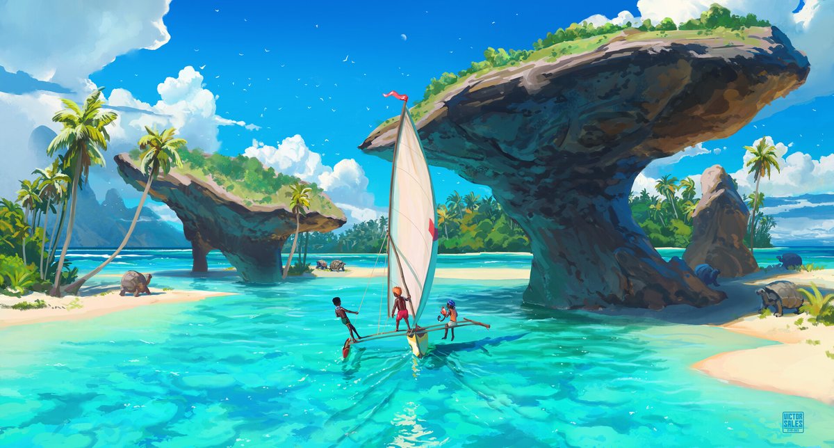 ArtStationHQ's tweet photo. 🌊🐟 Dive into “The Dhow - Part 3” by @vsalesv: https://t.co/FiIy5dKrF9
…
#2D #VisualDevelopment #BookIllustration #EnvironmentalArt #ArtStationAnimationWeek #ArtStationHQ https://t.co/8xtwTzO13W