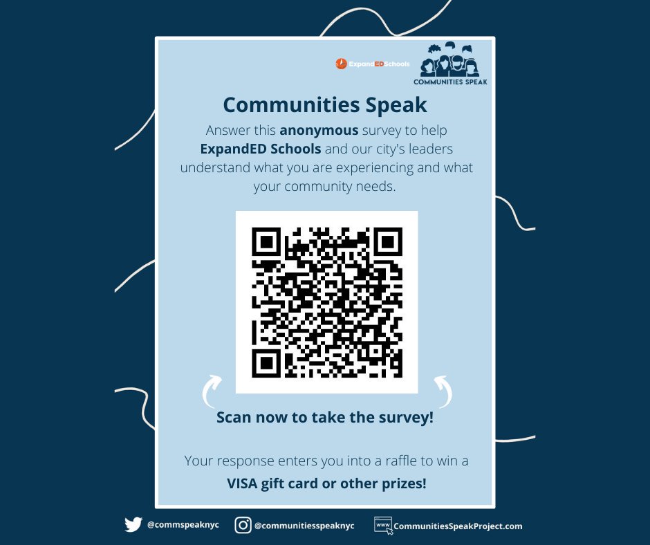 Shape the NYC policy agenda with your answers!📝 Take the @Commspeaknyc survey and tell us what the city can do to help our families and communities thrive👐. Take the survey here: sipacolumbia.co1.qualtrics.com/jfe/form/SV_4J…