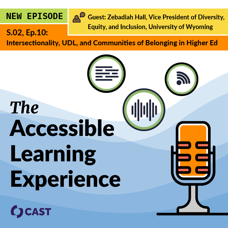 CAST_UDL's tweet image. In the latest episode of our #podcast, learn how one university celebrates the intersectionality &amp;amp; variability learners bring and, through the application of #UDL, creates communities of belonging for all learners: ow.ly/GZ2o50OKI95 #AEM4all #HigherEd #UDLHE #UDLchat