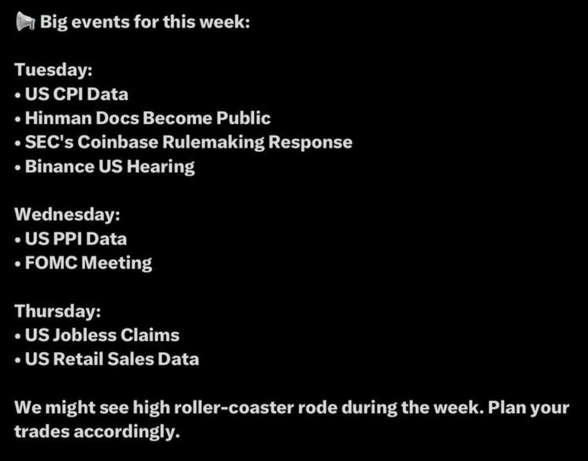 📢 Big events for this week:
