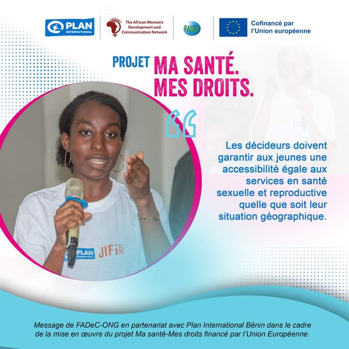 #MaSante #MesDroits
@PlanIntlBenin @VBGPasMonGenre @UNICEF_Benin @unfpa_benin @tech4youth @OxfamAuBenin @EnabelauBenin  @Educo_ONG #ccjal @FADeC_ONG @wasexo