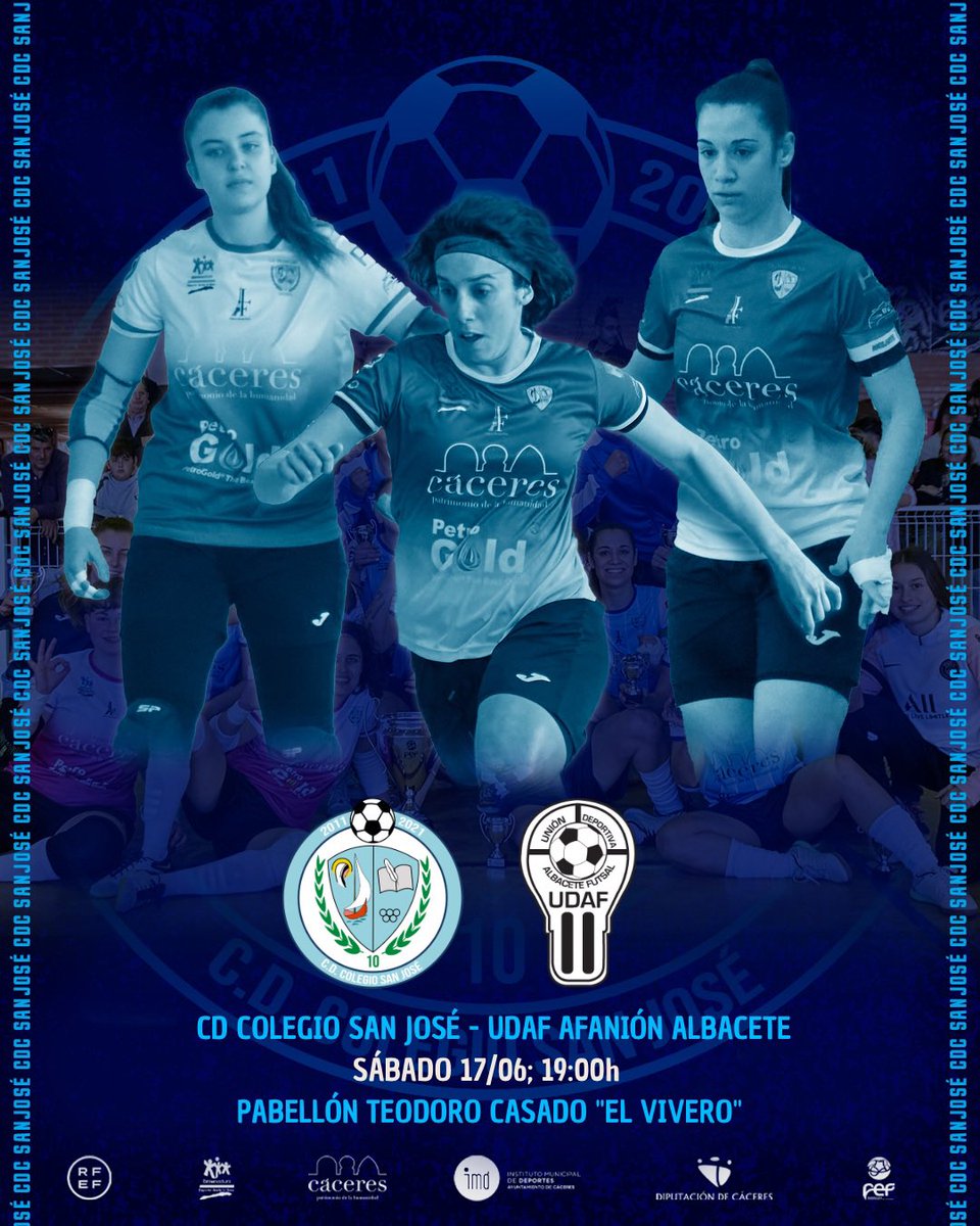 #Femenino

Comienza la última semana de entrenamientos, últimos 40 minutos de la temporada en el Teodoro Casado “El Vivero”. 

¡AFICIÓN!, ¿te vienes el sábado?

¡OS ESPERAMOS!

#123SanJosé💙