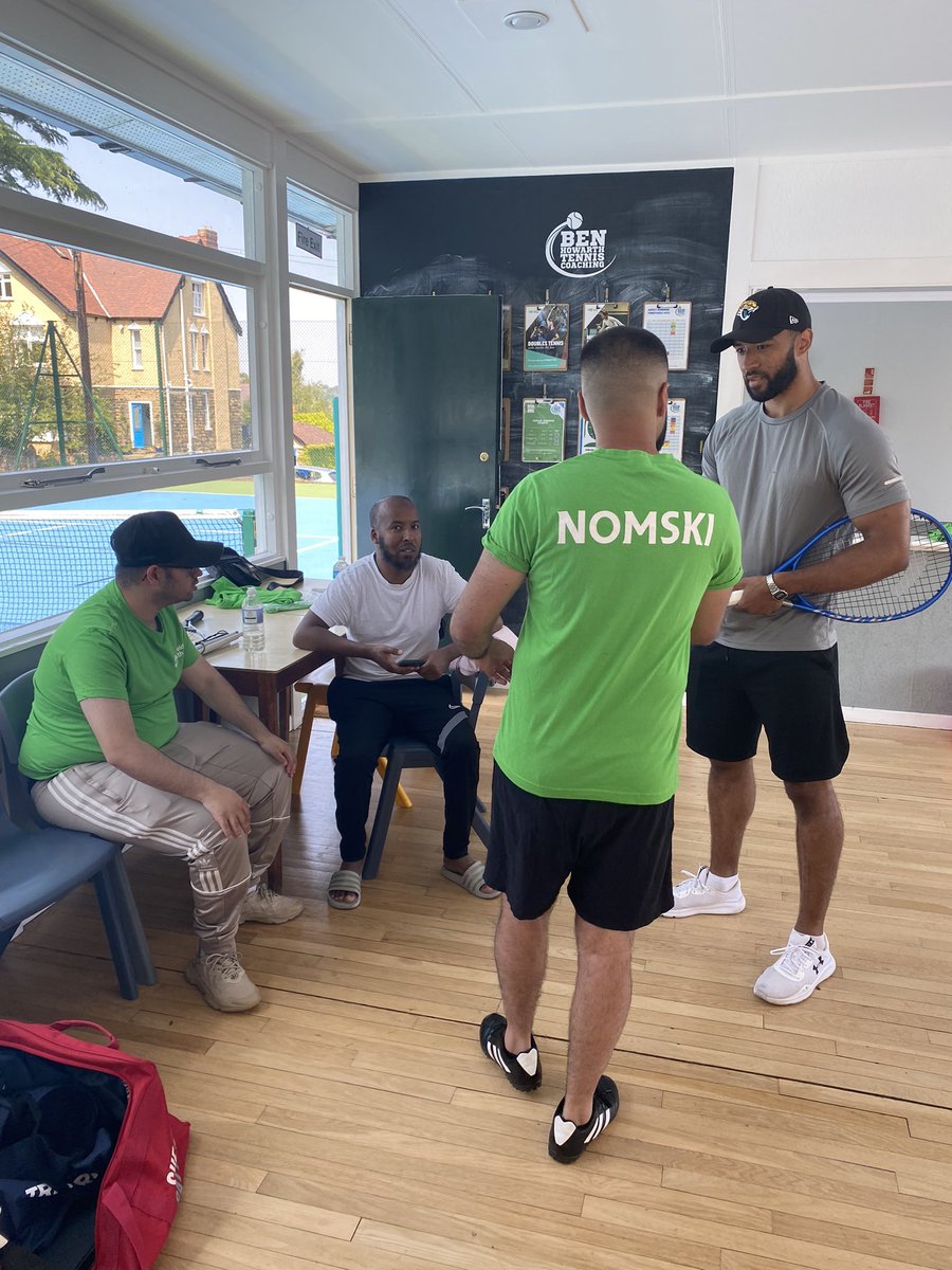 Another busy @syvitc sessions at the club today with special guests from @bbcradiosheffield interviewing @janiecewallace and @bentenniscoach congratulations to @janiecewallace for receiving the radio sheffield volunteer of the year award for all here hard work and effort 🏆🎾☀️