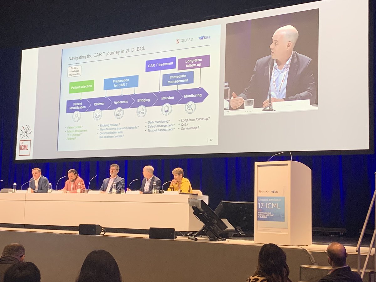 hematologo's tweet photo. #ICML23 @AnnaSureda5 is chairing CART therapy for DLBCL in 2L. @Lymphoma_Doc is part of speakers. https://t.co/3pNGtbbW6I
