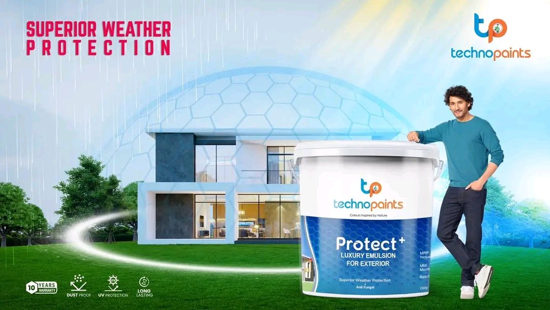 #MaheshBabu latest ad 

Superior weather protection Emulsion for Exteriors….

 #TechnoPaints #GunturuKaaram