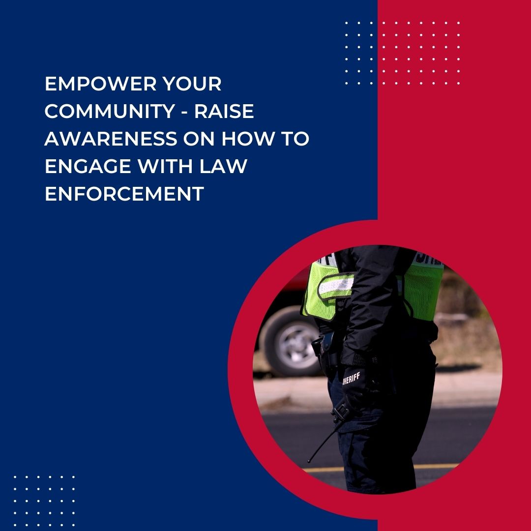 Empower your community - raise awareness on how to engage with law enforcement 

#togetherwecan #communityfirst #honoringfallenofficers #neverforget #rememberingthefallen #honoringthebrave #supportourpolicefamilies #nationalpoliceweek #policememorials #officersafety #awareness
