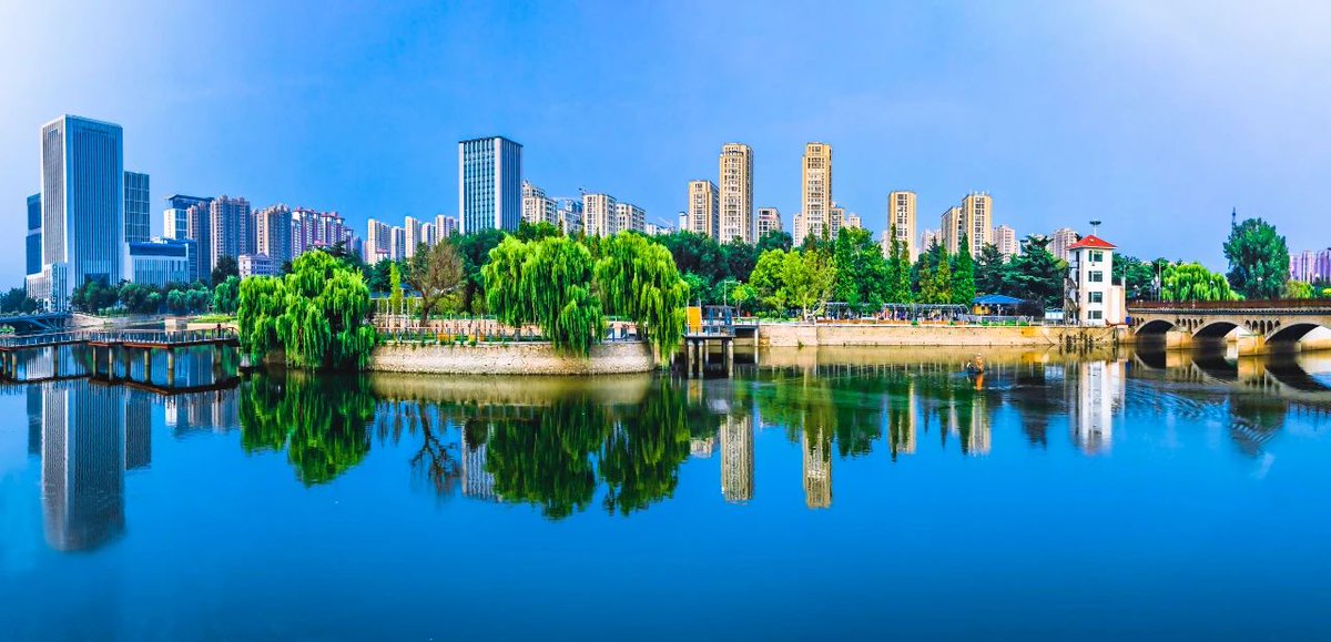 ChinaJimo's tweet photo. Green reeds sway gracefully in the breeze while wild waterfowl create ripples on the crystal-clear water. After years of comprehensive water treatment, the #Moshui River in #Jimo District, #Qingdao has become a picturesque destination for citizens to exercise, relax and have fun. https://t.co/cXdRvdVvFu