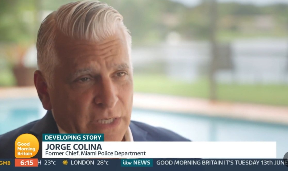 <a href="/Jcolina67/">Jorge Colina</a> on this morning with Good Morning  Britain as the Trump court appearance gains international interest and security is on everyone's mind. #SafetyFirst #publicsafety