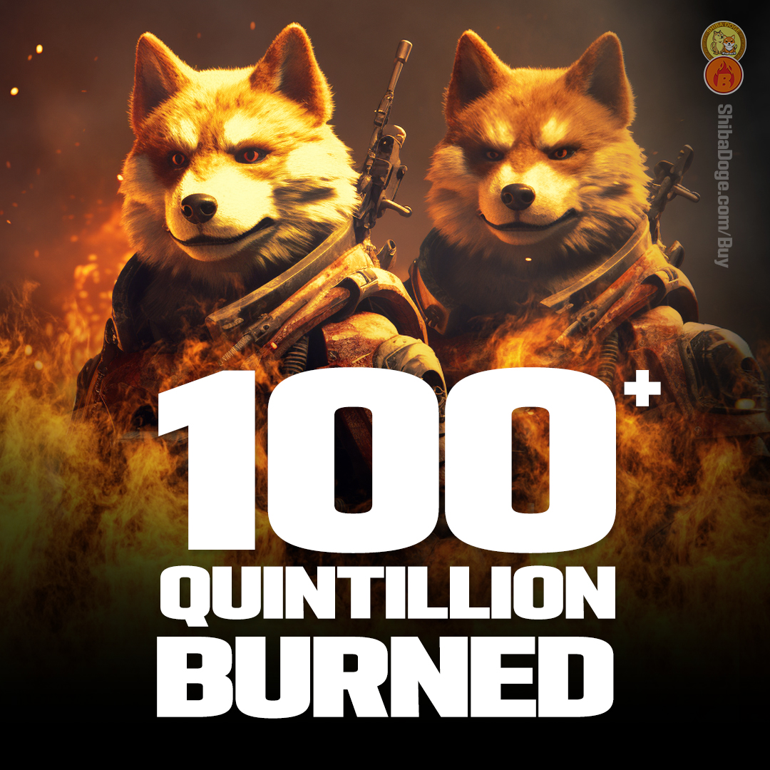 In under a month #ShibaDoge #burned 
102,936,454,581,685,369,315 tokens

Missed #Shiba? Missed #Doge?
Don't Miss #ShibaDoge!