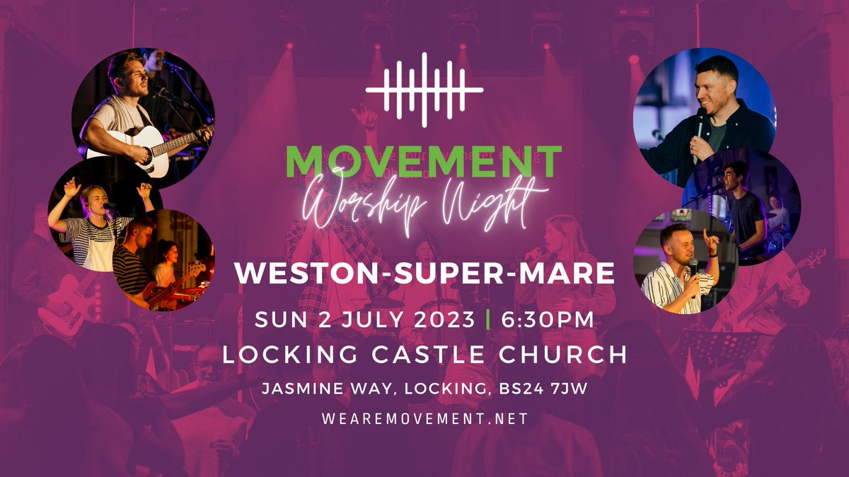 We've loved worshipping Jesus with young people from all across the South West this year! 🙌🏼

wearemovement.net/events

Get the 2nd of July in your diary and be sure to join us as we thank Jesus at our Summer Celebration!

<a href="/BathWells/">Diocese of Bath & Wells</a> @GoTeamAdvisers

#MovementWorshipNights #Jesus