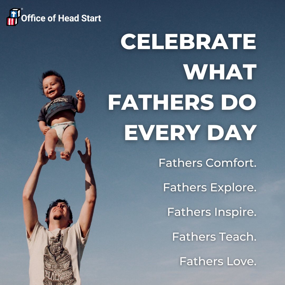 Male family members and father figures serve key roles in the healthy development of their children and families, and have much to add to their Head Start communities. Learn more about how to support Head Start fathers and male caregivers:
buff.ly/3tOHFet