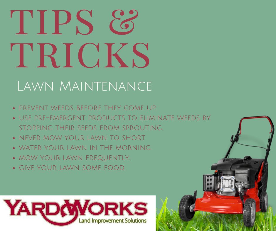 Good morning, 
Tips and Tricks Tuesday !!!!!!
We hope you're having a great start to the week. If you have any questions give our representatives a call (757)229-0434 or (804)639-0311 Opt. 1
#lawnmaintenance#lawncare#mower#grass#seed#lime#yardworks#maintenance#tuesday
