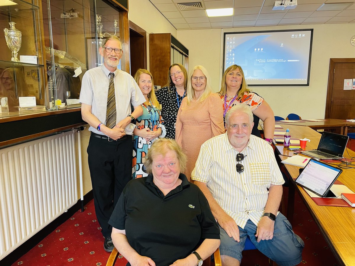 Just finished the latest Co-Production Board for people with Learning Disabilities and Autism, which I Co-Chair with Wil, my colleague from People First Merseyside. A really positive meeting, the first in person for quite a long time, with other colleagues joining via Zoom.