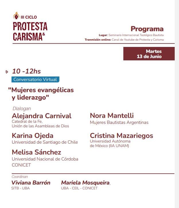 🔥 ¡Comienza nuestero primer conversatorio "Mujeres evangéoicas y liderazgo"! 

III Ciclo Protesta y Carisma

Aquí 👇
youtube.com/live/PzfiOwA-Z…