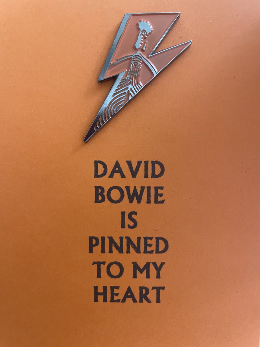 Weird_n_Gilly's tweet image. David Bowie is… pinned to my heart ❤️⚡️✨ 
#DBIs #BowieAsArt 
By John Lee Bird