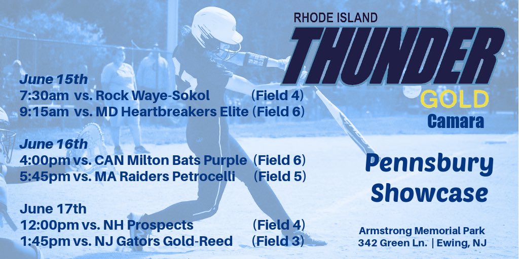 Rhode Island Thunder Premier Camara (@rhodepremier) on Twitter photo It’s finally here!  Come check out this talented team this weekend! It’s finally here!  Come check out this talented team this weekend!