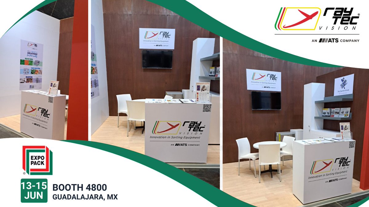 A few hours left to #ExpoPack in Guadalajara, Mexico.
Visit us at 𝗕𝗼𝗼𝘁𝗵 𝟰𝟴𝟬𝟬 at the Italian Pavillion and discover our sorting solutions for fresh, frozen and preserved food!
.
#foodsafety #foodtechnology #foodquality #sortingtechnology