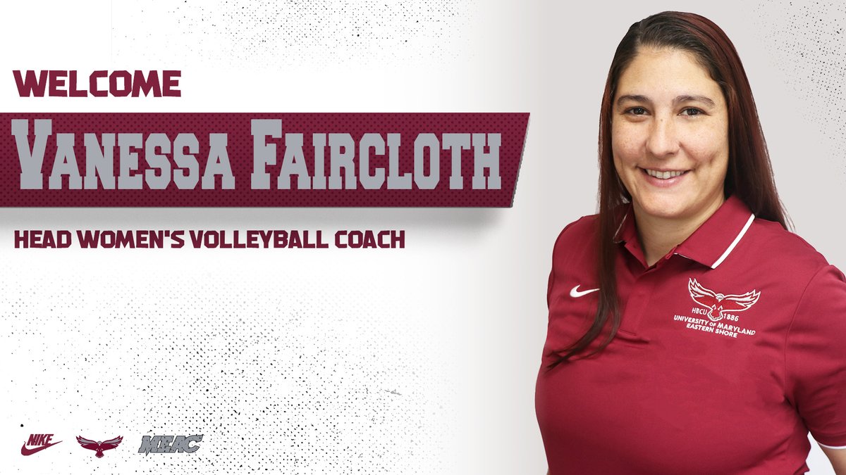 UMESHawkSports's tweet photo. 🏐The University of Maryland Eastern Shore welcomes Vanessa Faircloth as the new head volleyball coach🏐

Read about Coach Faircloth on https://t.co/SFfcD9vFOC

@umespres @ADTaraOwens @umesnaa @avcavolleyball @NCAAVolleyball @ESHawksVball @kayla_santiago1 @TimNolanTV @DevJTV https://t.co/jdocFx4Q96