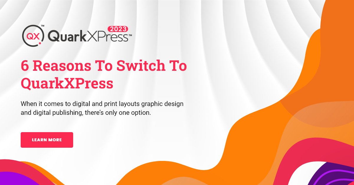 QuarkXPress's tweet image. If you're a design enthusiast or a professional seeking to elevate your productivity and creativity, check out these six big reasons why users love QuarkXPress. Trust us, you won't be disappointed!
🔗 bit.ly/461VbfH
#GraphicDesign #PageLayout #Typography #Design