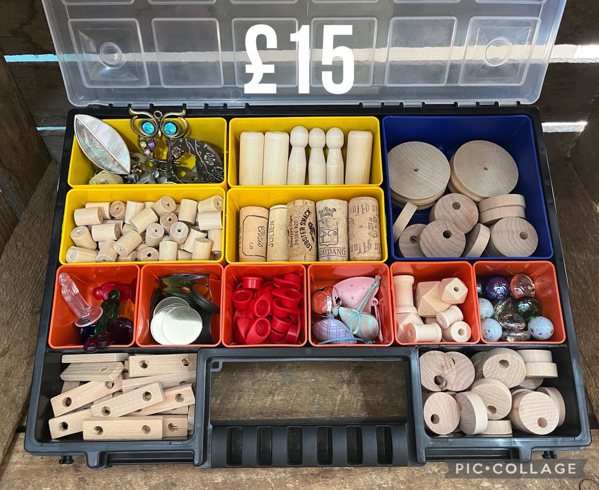 Tinker tray

Just 1 available 
£15 

Contains various loose part pieces and tinker pieces

Pop over to our Facebook page to order 

facebook.com/profile.php?id…