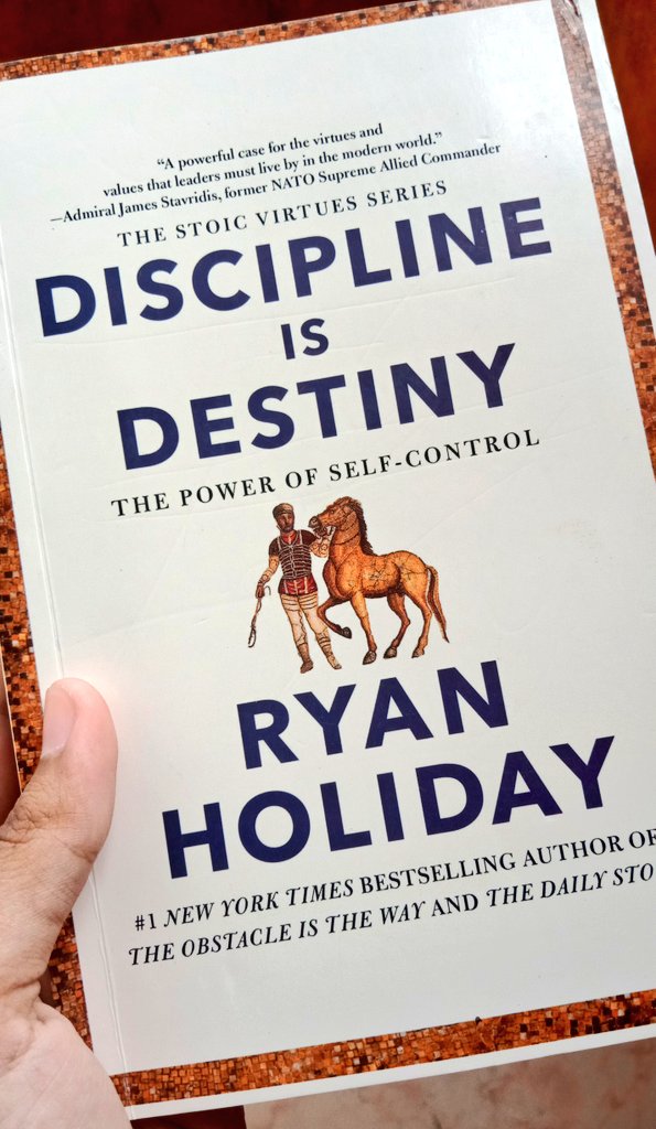 AsiaZameer's tweet photo. This is a must-read book!
.
@RyanHoliday 
#DisciplineIsDestiny https://t.co/YN2AA9ZD34