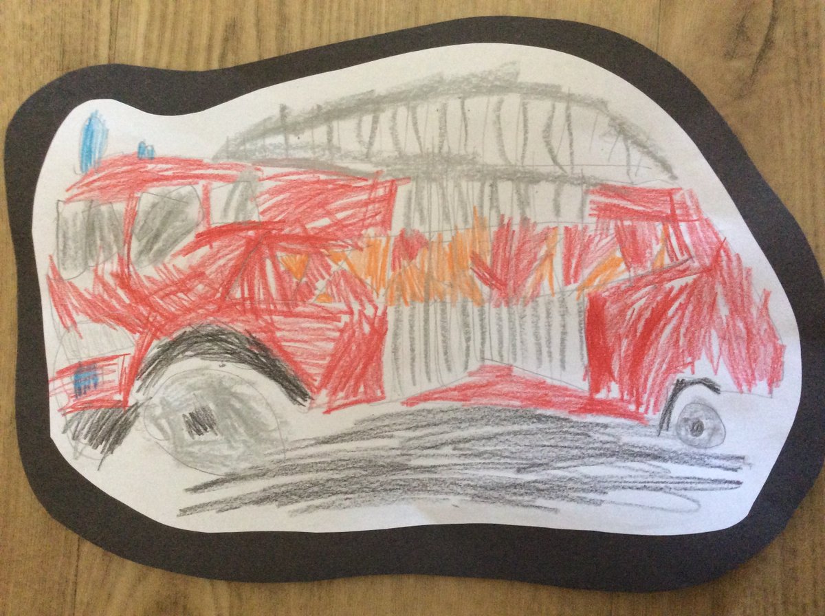 #CastleCourtReception are looking at people who help us. #FireService was todays topic.  Thank you for the fabulous picture of a #FireEngine #CastleCourtCreative