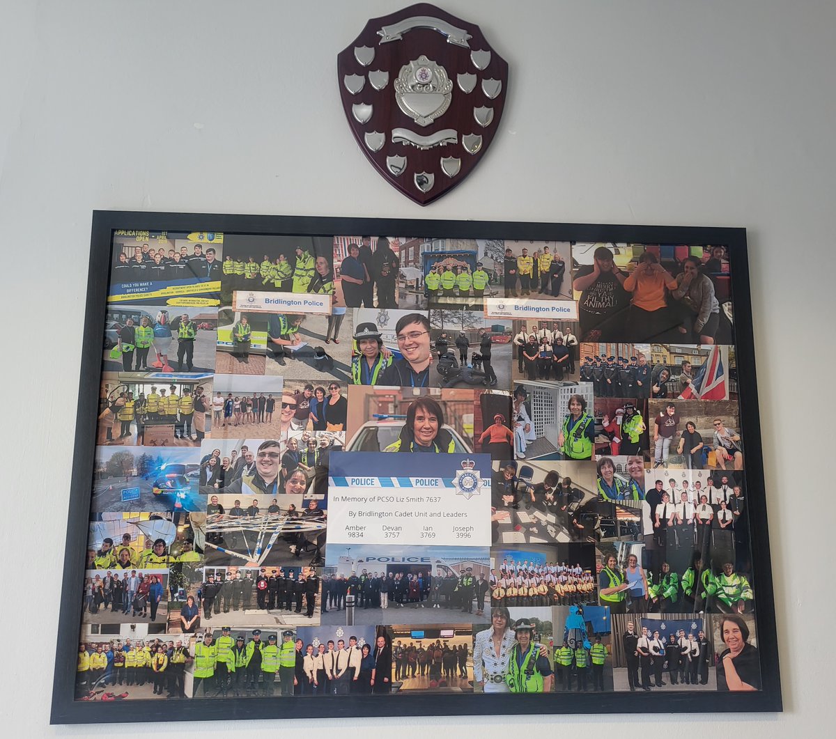 PCSO Liz Smith was a much-loved figure, she sadly passed away last year. The Cadet Unit in Bridlington has created a memorial & Cadet Award in her memory. They said: “There are special people in our lives who never leave us, even after they are gone.”

Photo: Echo Media Group Ltd