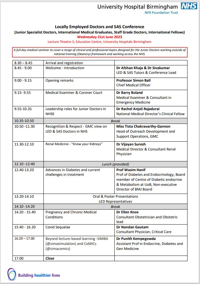 Umesh Salanke (@umeshsalanke) on Twitter photo Looking forward welcoming all delegates next week at our JSD & SAS conference <a href="/uhbtrust/">University Hospitals Birmingham</a>.<a href="/tcgannon/">Tista Chakravarty-Gannon π π</a> from GMC is going to share data and challenges of LE & SAS doctors,along with resources/actions to deliver an inclusive experience for this growing & indispensable cohort of doctors Looking forward welcoming all delegates next week at our JSD & SAS conference <a href="/uhbtrust/">University Hospitals Birmingham</a>.<a href="/tcgannon/">Tista Chakravarty-Gannon π π</a> from GMC is going to share data and challenges of LE & SAS doctors,along with resources/actions to deliver an inclusive experience for this growing & indispensable cohort of doctors