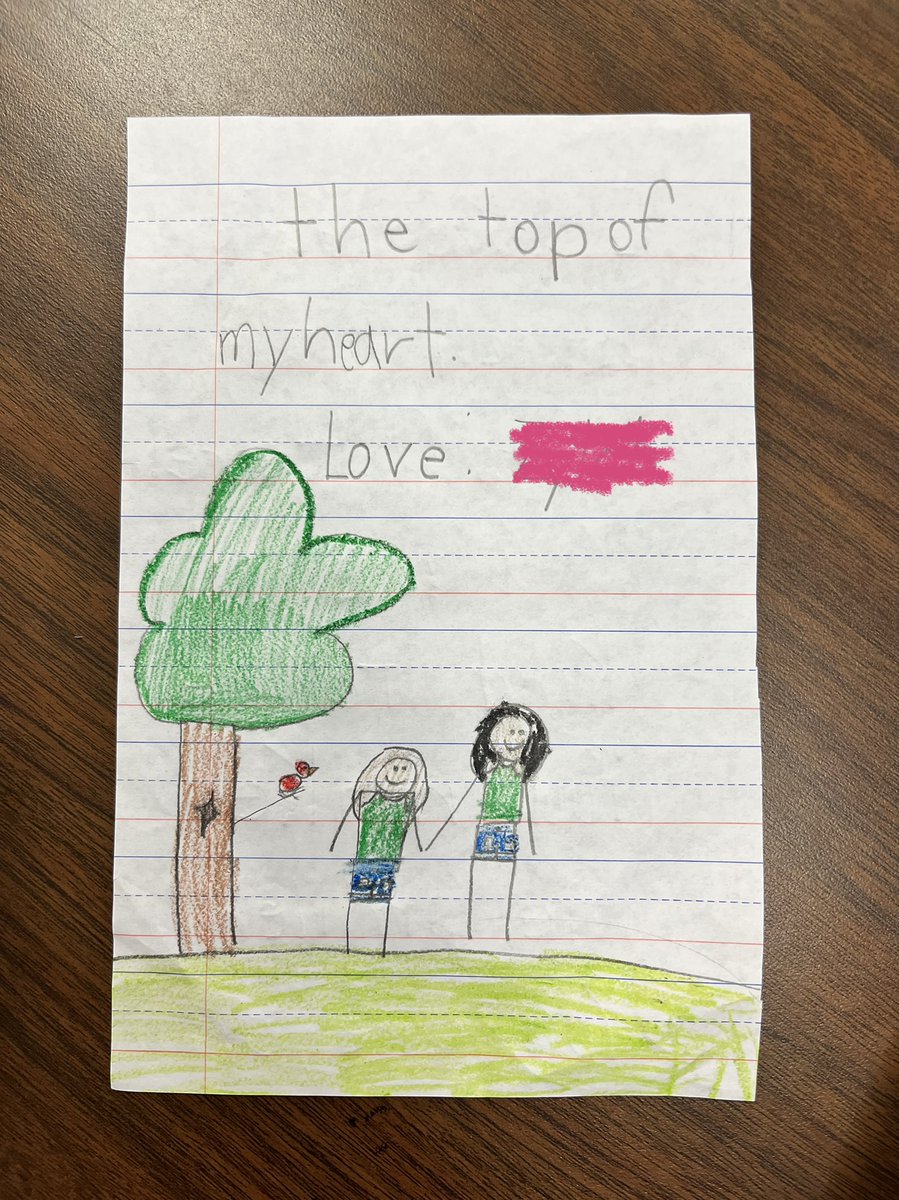 JFKOHARE's tweet photo. An amazing reminder of the importance to build strong relationships with our students!  Children thrive with positive teacher relationships.  "You are on the top of my heart"...❤️#lovemyfirsties #mademyday #relationshipsdriveeducation https://t.co/bMyWfbpByY