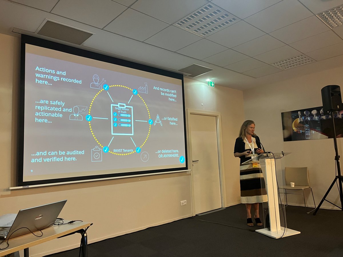 DataTrails_inc's tweet photo. ⛓️ @CeeVestergaard presents on how #dataauthentication and #dataprovenance deliver #supplychain integrity and visibility for #nuclearwaste tracking at @SellafieldLtd at #PATRAM22.
📽️ Watch the demo to see how: https://t.co/iz7oTN0pO3

#BringingTransportTogether #blockchain https://t.co/O873A4ubfM
