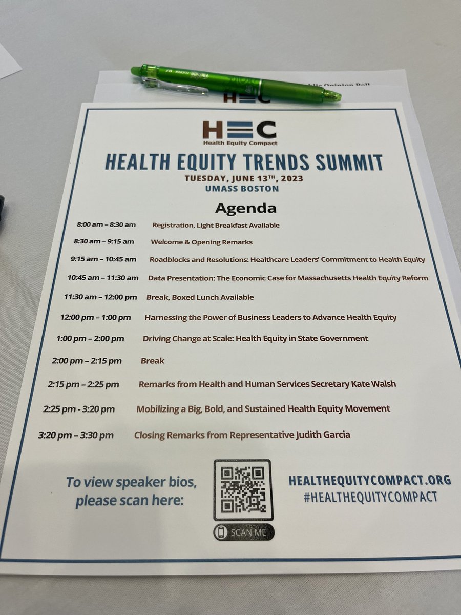 Looking forward to today’s #healthequitycompact summit at <a href="/UMassBoston/">UMass Boston</a> and mobilizing a meaningful health equity management cement #equity #aging <a href="/age_span/">AgeSpan</a>