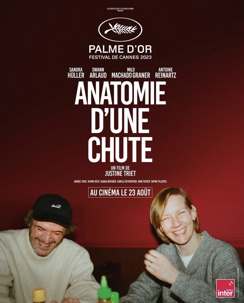 La première bande-annonce du film #AnatomieDUneChute, film de Justine Triet ayant reçu la Palme D’Or à #Cannes2023, sera dévoilée demain ! 

En attendant, voici les deux premières affiches du film 👇