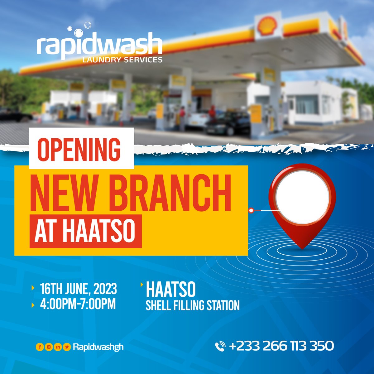 Haatso are you reaaadddyyyy?????
You called, here's us answering!!!!!!

Meet us at the Shell Filling Station, adjacent Legon Botanical Gardens this Fridaaaay🔥🔥

#grandopening #value #haatso #shellfillingstation #Rapidwash #onabudget #ffordable #terrifictuesday