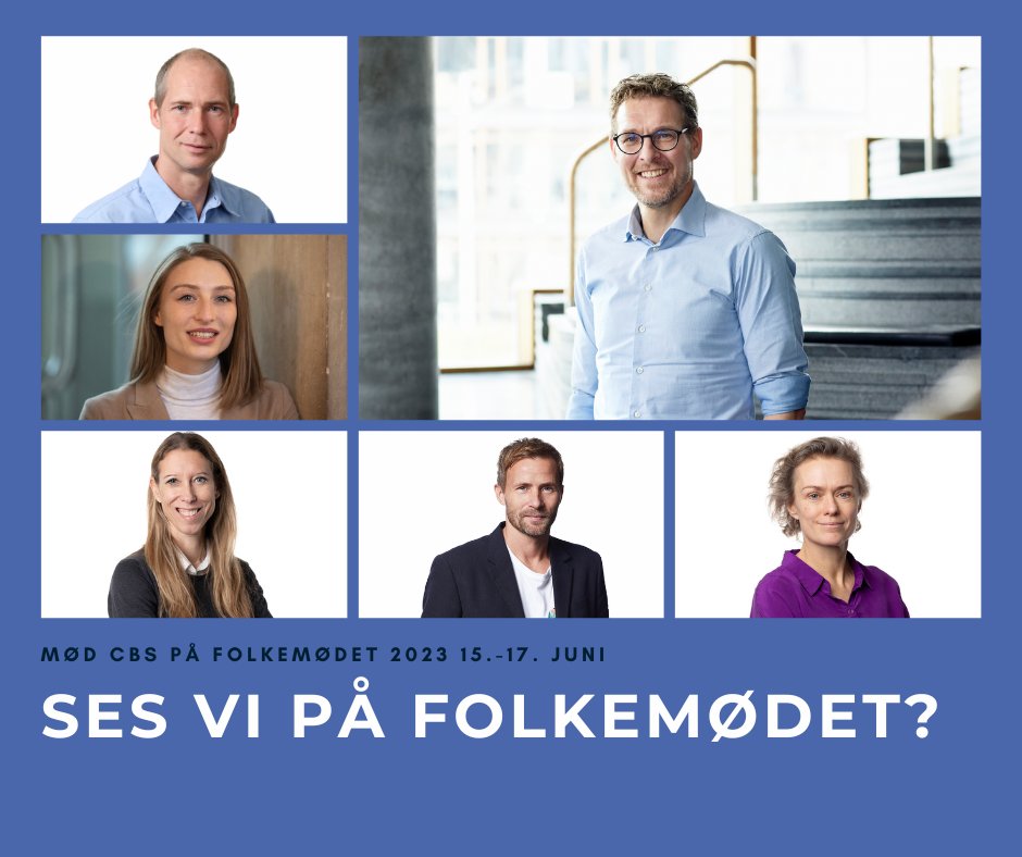 Skal du på Folkemødet? Kom og hør om ledelse, life long learning, digitalisering, økonomi og unges trivsel.... Se hele CBS' program her: cbs.dk/cbs-agenda/ind… @flyverbom @BirtheLarsenCph @nikolajmm @ingeraskehave @SineZ15 @DamsgaardCBS #uddpol #forskpol #dkpol #fmdk #cbscph