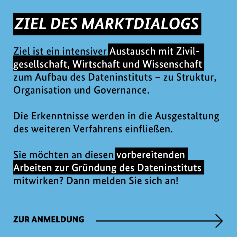 BMWE_'s tweet photo. Der Aufbau des #Dateninstituts geht weiter: @BMI_Bund und #BMWK laden zum Marktdialog am 4. Juli ein. 🗓️
Thema des Dialogs sind die vorbereitenden Arbeiten zur Gründung des Dateninstituts (Modul 3).