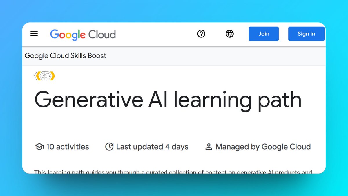 itsPaulAi's tweet image. Getting started in AI can sometimes be complicated.

Google has released 10 free AI courses.

Here's the content and how to access it: