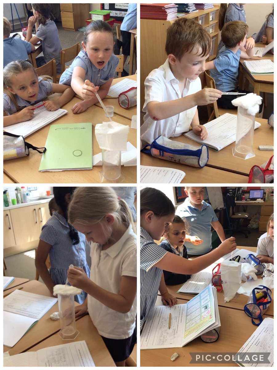 Today in science, we have been testing materials to discover if they are waterproof and discussing whether or not they would be suitable to use to make a coat. @ololprimary_HT #ScienceOLOL #MakeADifference