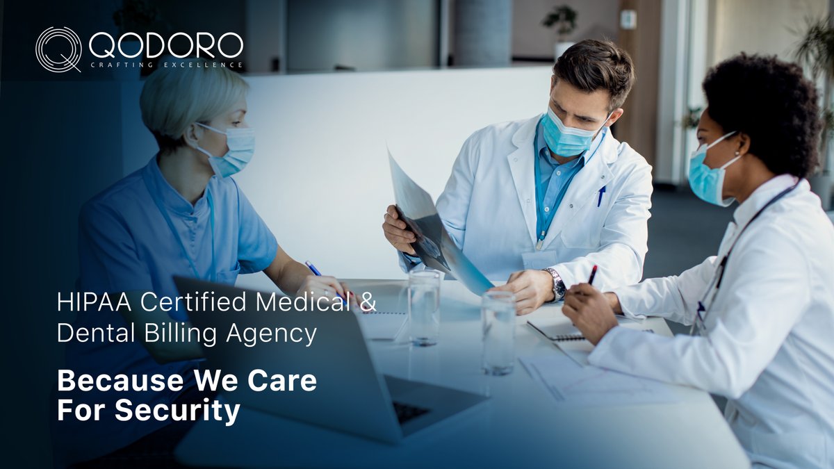 Outsourcing operations can be unsure as you personally may not know the company. Our certifications are the proof of our work over the years. Email us at info@qodoro.com for more details.

#HIPAA #healthcare #security #phi #medicalbilling #dentalbilling #insurance #qodoro