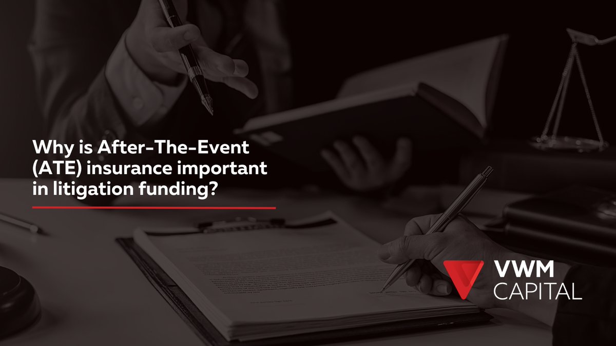vwmcapital's tweet image. #ATEinsurance plays a crucial role in #litigationfunding – it covers adverse legal costs, meaning more people can pursue claims. 

Find out how we use it to manage risk for our investors ➡️ vwmcapital.com/insight/after-…

#litigationfinancing #alternativeinvestments #litigationfund