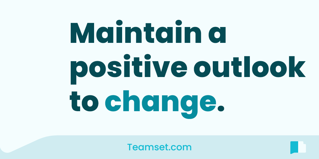 MyTeamset's tweet photo. 🌟 Embrace change, empower success! A positive outlook in project management unlocks your team's potential. Let's conquer challenges and achieve greatness together! 💪 with https://t.co/bFQAaZiRtB #ChangeManagement #ProjectSuccess https://t.co/3BoKVU4OIS