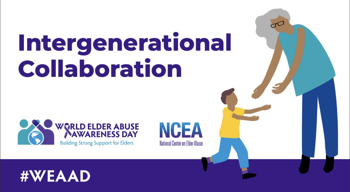 #Intergeneration collaboration is essential to combatting #ElderAbuse, and we all have a role to play. Let’s challenge ageism, promote understanding and respect across generations, and prevent elder abuse. #WEAAD