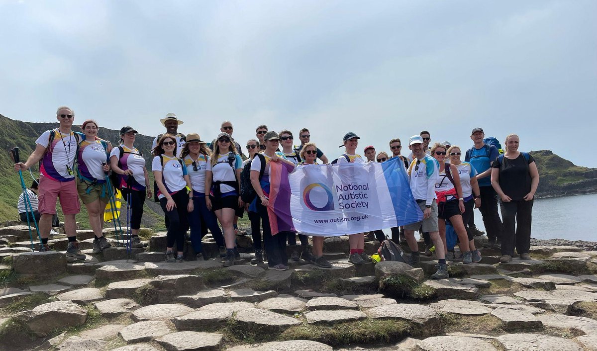 Well done to everyone who took on our Giant's Causeway fundraising Challenge. Thanks for helping us continue our work to create a society that works for autistic people and their families 💜 #TeamAutism