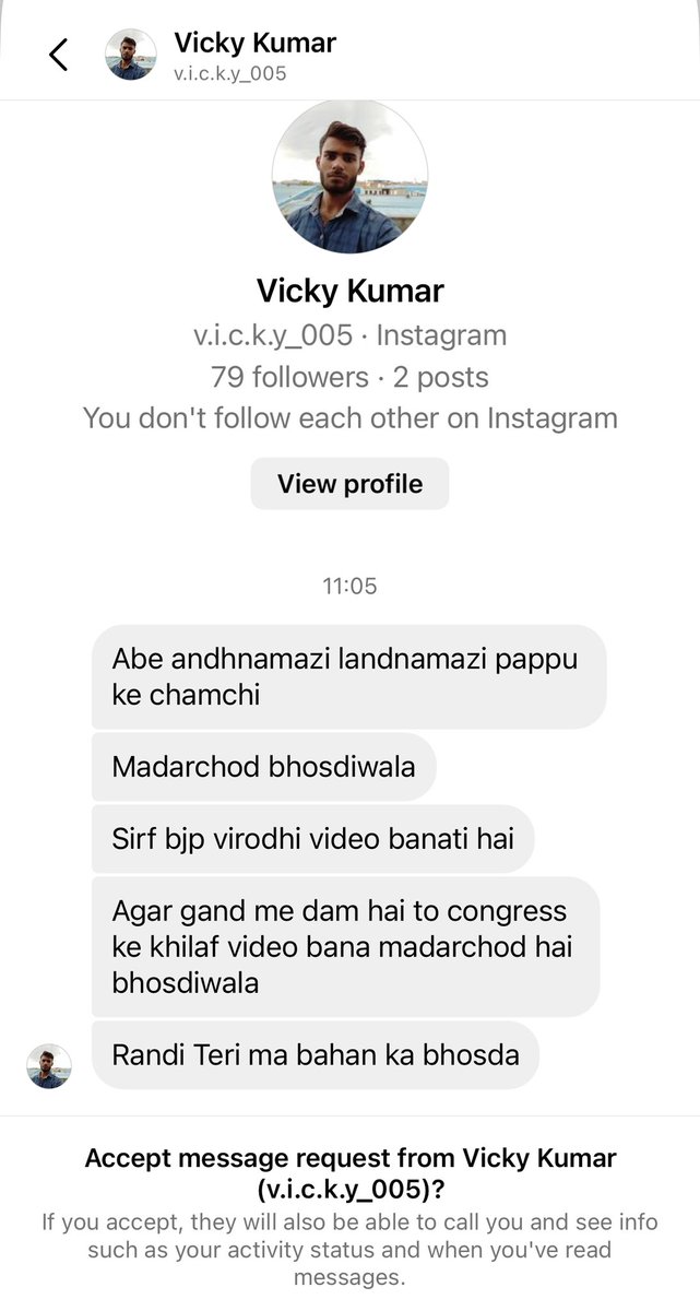 vibewidyou's tweet photo. Such person claim to be Sanatani, see his sanskar towards a Proud Brahmin Sanatani Lady…

They just can not respect women n difference in opinion… https://t.co/3qQHsbaPUn