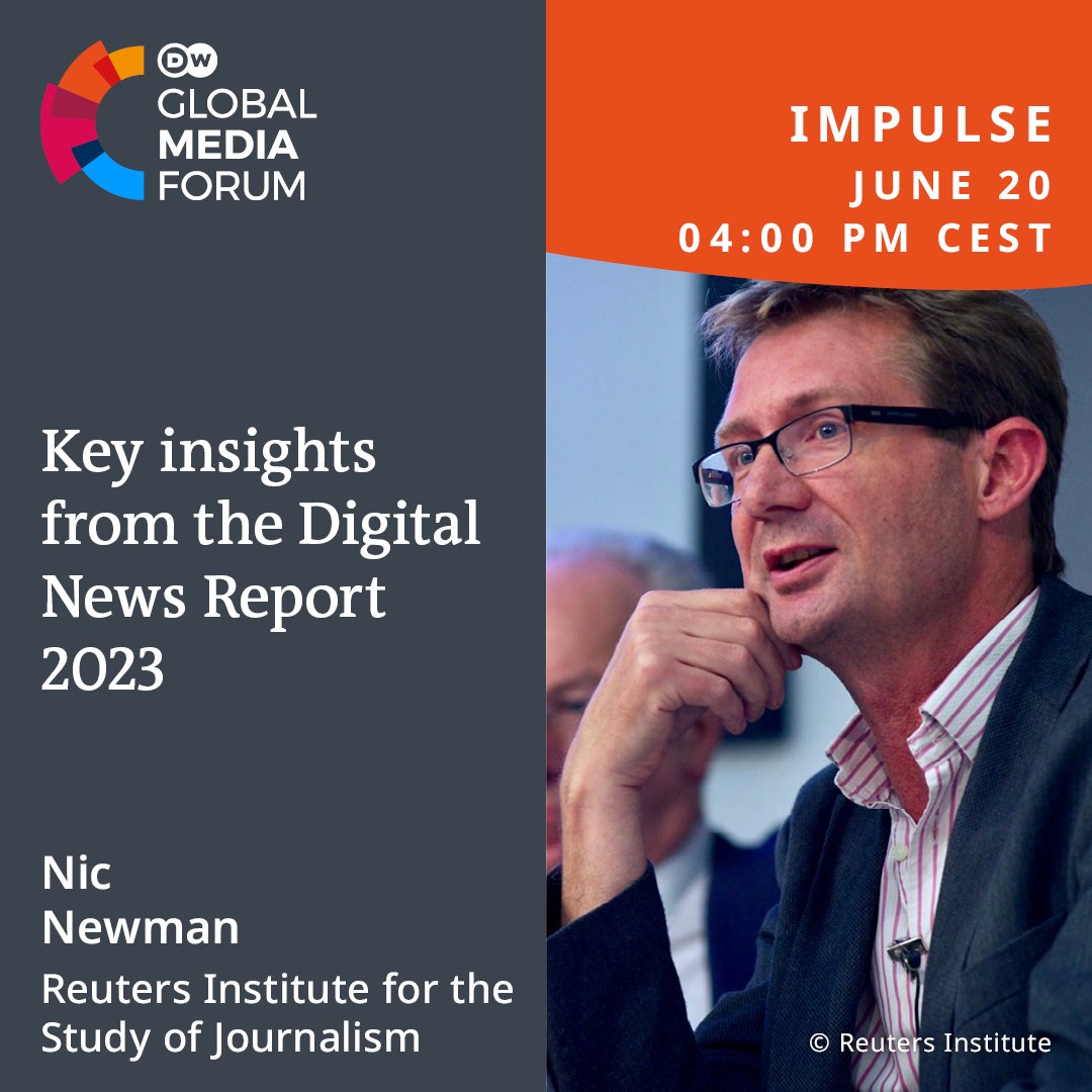 The @RISJ_Oxford Digital News Report 2023 is out! 🆕👉🏽 digitalnewsreport.org/2023

Don't miss #DNR23 lead author @NicNewman present highlights of the most comprehensive annual survey on news consumption worldwide at #GMF23!

Info &amp; tickets 👉🏽 gmf-event.com/program-detail…