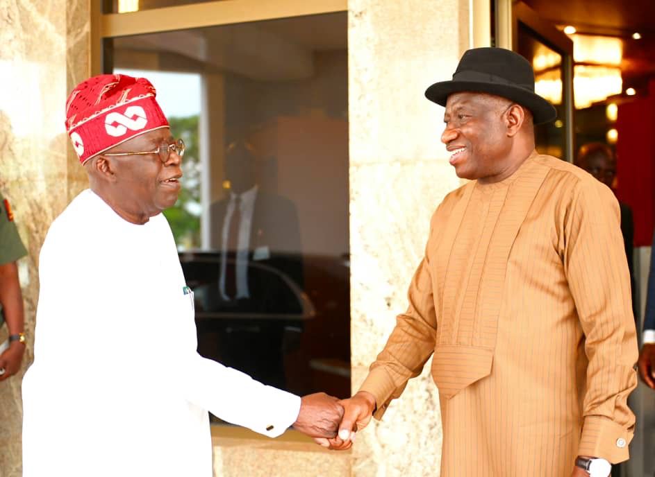 FygahCyacAAEy2W?format=jpg&name=medium Details of President Tinubu’s Meeting with Jonathan Emerge