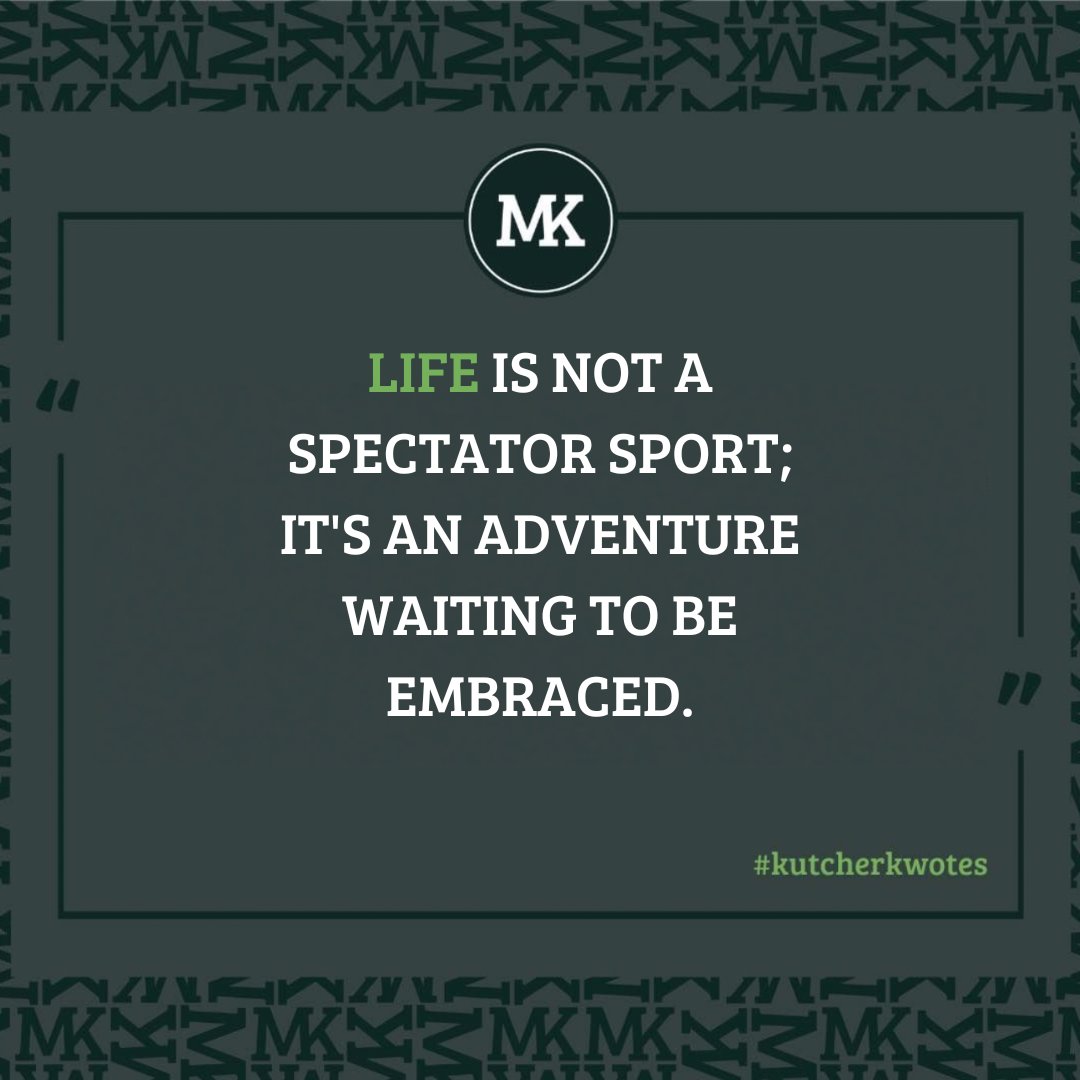 Enjoy the adventure! 

#michaelkutcher #personalbranding #shareyourstory #perseverance #cpawareness #keynotespeaker #leadership #organdonation #cerebralpalsy #kutcherkwotes